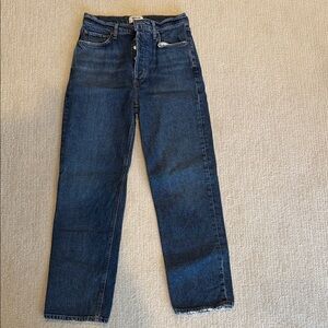 Agolde 90s pinch crop Dark Blue Denim Jeans